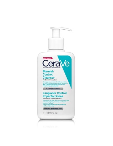 CERAVE LIMPIADOR CONTROL IMPERFECCIONES 1 ENVASE 236 ML