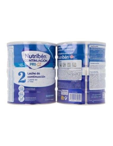 NUTRIBEN CONTINUACION PRO 2 ENVASES 800 G PACK