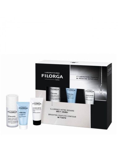 COFRE FILORGA BRIGHTENING ( OPTIM EYES + HYAL CREMA + SCRUB DETOX)