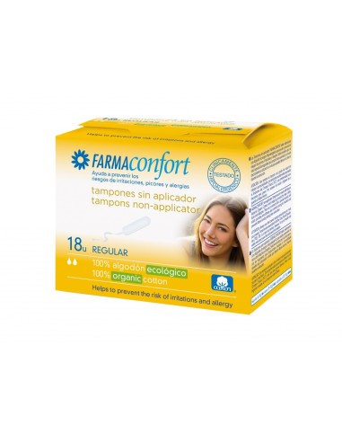 Tampones Digital Algodon Farmaconfort 18 Unidades Regular