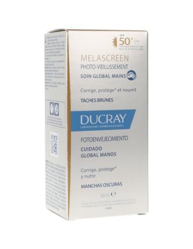 MELASCREEN FOTOENVEJECIMIENTO MANOS SPF 50+ DUCRAY CUIDADO GLOBAL 1 ENVASE 50 ML