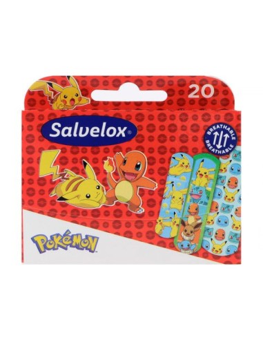 SALVELOX APOSITO ADHESIVO POKEMON 20 TIRAS SURTIDAS