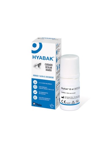 Hyabak 0,15% Solucion Hidratante Lentes De Contacto 1 Envase 10 Ml