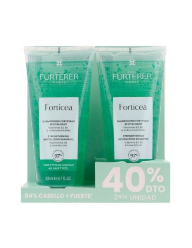 PACK CHAMPU FORTICEA 200ML + 200ML ( 2ª UNIDAD AL 40% )