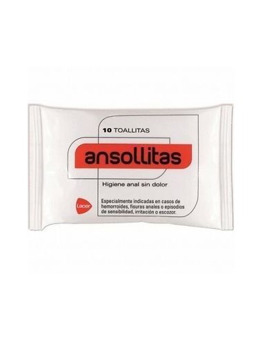 Ansollitas Toallitas Higiene Anal 10 Toallitas