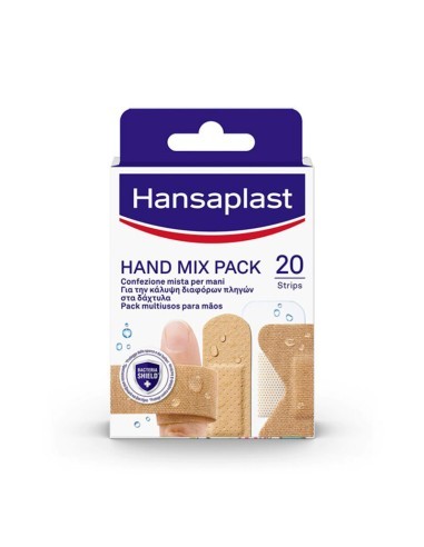 HANSAPLAST HAND MIX APOSITO ADHESIVO PACK 20 UNIDADES