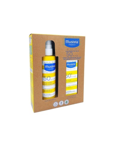 MUSTELA PACK SPRAY SOLAR SPF50 200ML +  SOLAR FACIAL SPF50 40ML