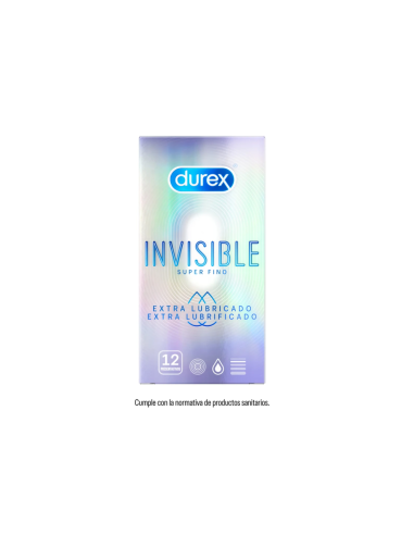 Durex Invisible Extra Fino Extra Sensitivo Preservativos 12 Unidades