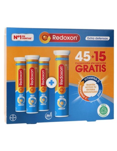 REDOXON EXTRA DEFENSAS 45+15 COMP EFERVESCENTE GRATIS