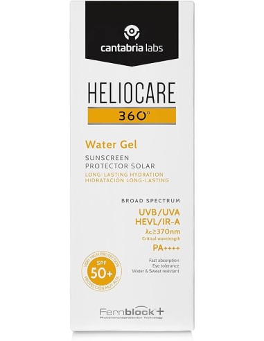 HELIOCARE 360º SPF 50+ WATER GEL HIDRATACION LONG-LASTING PROTECTOR SOLAR 1 ENVASE 50 ML