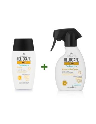 PACK HELIOCARE 360 PEDIATRICS MINERAL 50ML + ATOPIC LOCION SPRAY 250ML