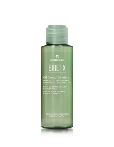 BIRETIX OIL CONTROL SOLUTION TONICO RETEXTURIZANTE FACIAL 1 BOTELLA 100 ML