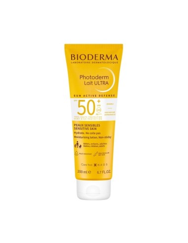 PHOTODERM LAIT ULTRA SPF 50+ BIODERMA 1 TUBO 200 ML