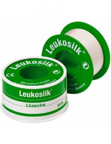 Esparadrapo Hipoalergico Leukosilk 1 Unidad 5 M X 2,5 Cm