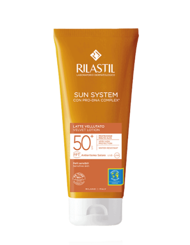 RILASTIL SUN SYSTEM 50+ LOCION VELVET 1 ENVASE 200 ML