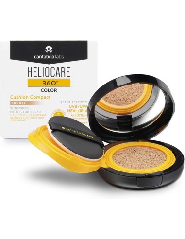 HELIOCARE 360º SPF 50+ OIL-FREE COMPACT PROTECTOR SOLAR 1 ENVASE 10 G COLOR BRONZE