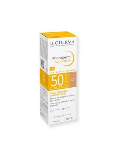 PHOTODERM MAX SPF 50+ AQUAFLUIDO BIODERMA 1 ENVASE 40 ML COLOR DORADO