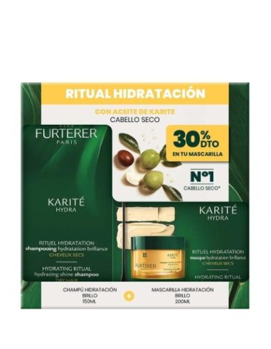 COFRE FURTERER RITUAL HIDRATACION ( CHAMPU KARITE HYDRA + MACARILLA KARITE HYDRA )