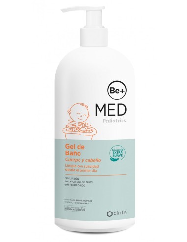 Be+ Pediatrics Gel De Baño Cuerpo/Cabello Sin Jabon 1 Envase 500 Ml