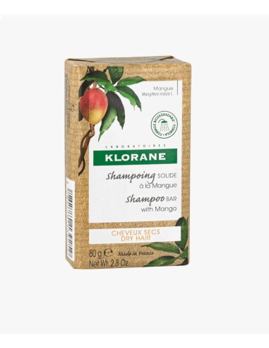 KLORANE CHAMPU SOLIDO AL MANGO 80 G