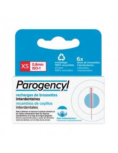 CEPILLO INTERDENTAL RECAMBIO PAROGENCYL 6 UNIDADES TALLA XS