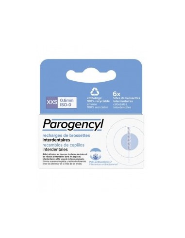 CEPILLO INTERDENTAL RECAMBIO PAROGENCYL 6 UNIDADES TALLA XXS