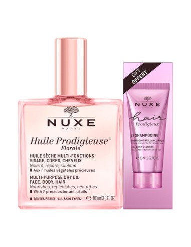 NUXE HUILE PRODIGIEUSE FLORALE 100 ML + CHAMPU BRILLO SUBLIME HAIR 30ML