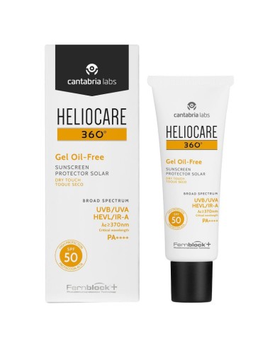 Heliocare 360º Spf 50 Fluido Gel Oil Free Protector Solar 1 Envase 50 Ml