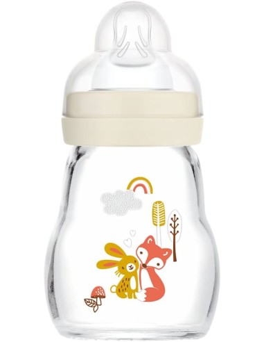 BIBERON CRISTAL MAM FEEL GOOD + 0 MESES 1 UNIDAD N 170 ML