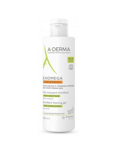 A-DERMA EXOMEGA CONTROL GEL LIMPIADOR EMOLIENTE 1 ENVASE 500 ML