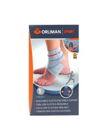 TOBILLERA ELASTICA GRADUABLE ORLIMAN SPORT OS6241 1 UNIDAD TALLA 1