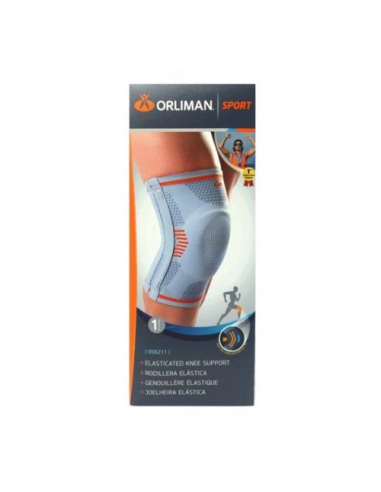 RODILLERA ELASTICA GEL PAD Y FLEJES LATERALES ORLIMAN SPORT OS6212 1 UNIDAD TALLA 1