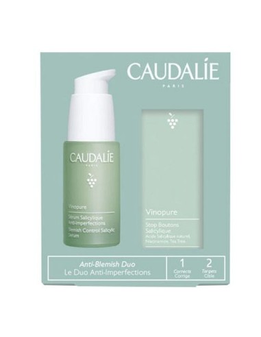 CAUDALIE PACK VINOPURE SERUM SALICILICO 30ML + VINOPURE STOP GRANOS 15ML REGALO