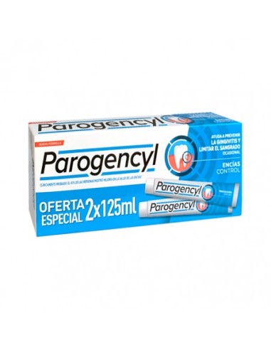 PAROGENCYL ENCIAS CONTROL DENTIFRICO 2 ENVASES 125 ml DUPLO ESPECIAL