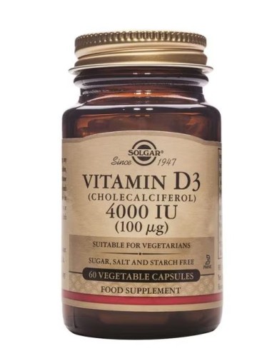 SOLGAR VITAMINA D3 4000 UI 60 CAPSULAS