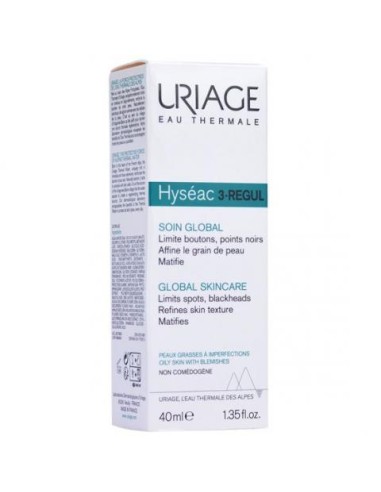 HYSEAC 3-REGUL+ CUIDADO GLOBAL URIAGE 1 ENVASE 40 ML