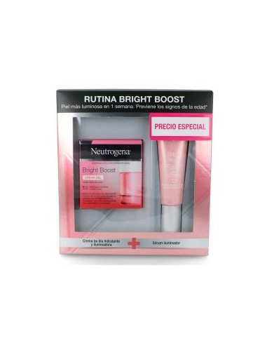 NEUTROGENA BRIGHT & BOOST PACK CREMA GEL+SERUM ILUMINADOR