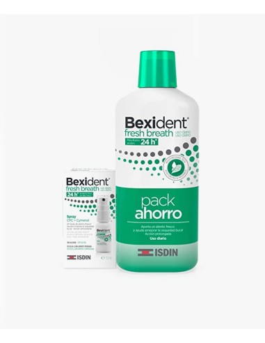 PACK BEXIDENT FRESH BREATH COLUTORIO 500 ML + SPRAY 15ML