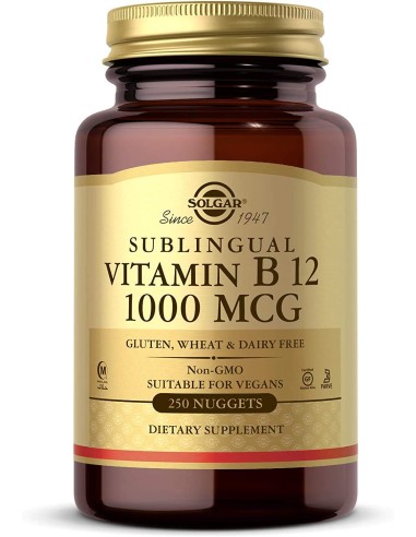 VITAMINA B12 1000MCG 100 COMPRIMIDOS SOLGAR