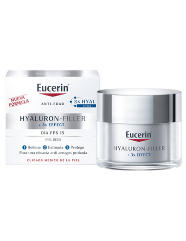 EUCERIN ANTIEDAD HYALURON FILLER DIA FPS 15 PIEL SECA 1 ENVASE 50 ml