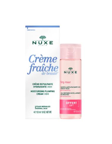 NUXE CREME FRAICHE CREMA REPULPANTE HIDRATANTE 48 H + AGUA MICELAR 50 ML