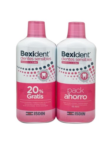 PACK BEXIDENT DIENTES SENSIBLES COLUTORIO 500ML