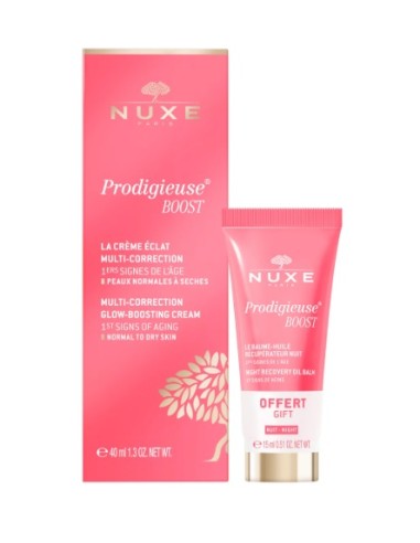 NUXE PRODIGIEUSE BOOST CREMA 40 ML + BALSAMO RENOVADOR NOCHE 15 ML