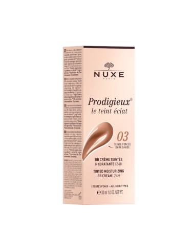 NUXE PRODIGIEUX BB CREAM HIDRATANTE 48 H TONO OSCURO 03 30 ML