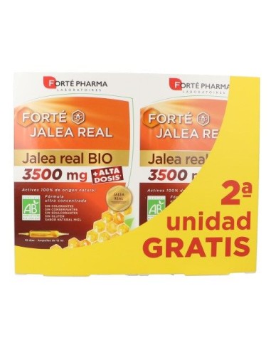 PACK FORTE JALEA REAL BIO 3500MG 10 AMPOLLAS ( 2 X 1 )