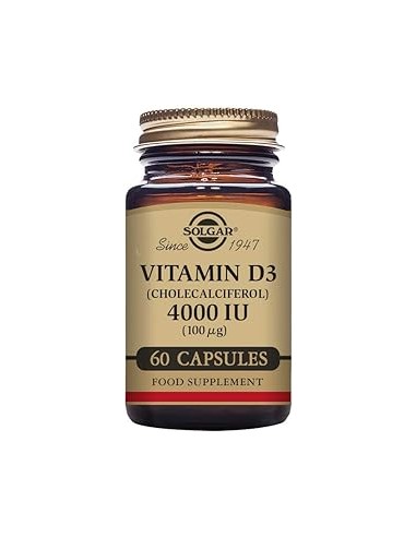 SOLGAR VIT D3 4000 UI (100MCG)  60 COMP