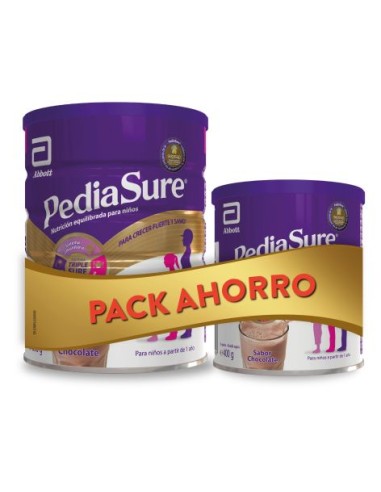 PACK PEDIASURE CHOCOLATE 850GR +400GR REGALO