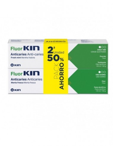 Fluor Kin  Duplo Anticaries Pasta 2X 125Ml