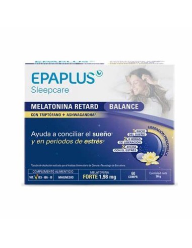 EPAPLUS SLEEPCARE MELATONINA RETARD BALANCE 60 COMPRIMIDOS