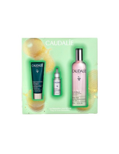 CAUDALIE COFRE AGUA DE BELLEZA 100 ML + MASC INSTANT DETOX + VINOPERFECT SERUM 15ML